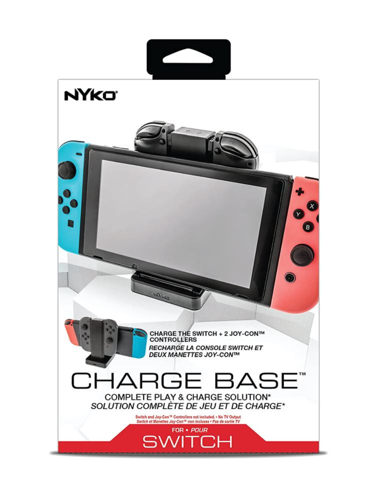 base de carga nykon nintendo switch compatible v1 v2 oled lite