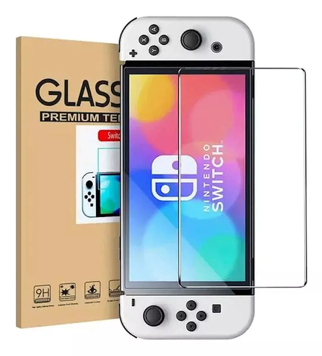 lamina de vidrio templado nintendo switch oled